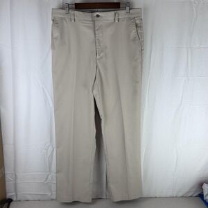 Callaway Golf Pants Mens 36x32 Khaki Beige Flat Front‎ Performance Polyester